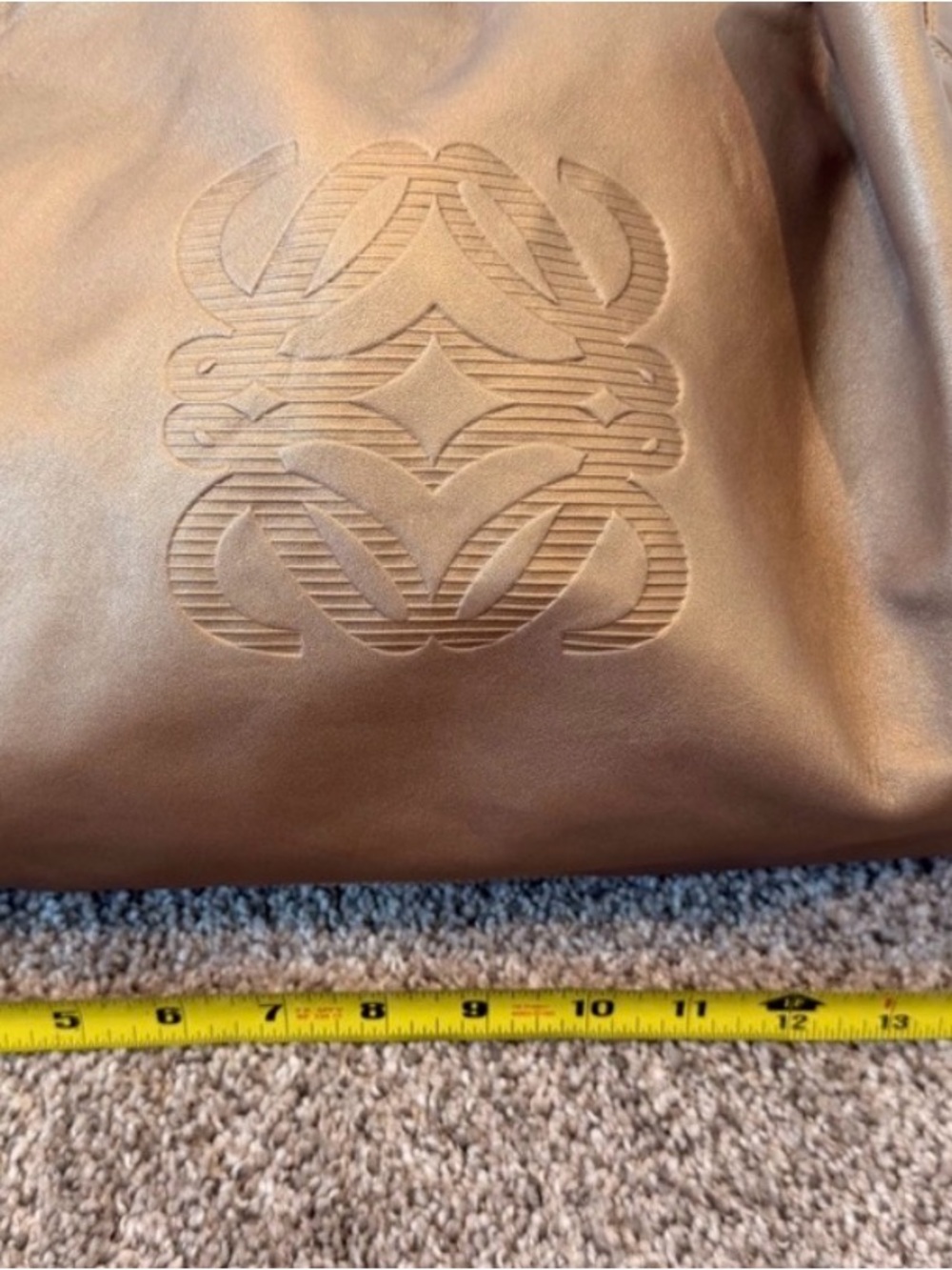 Loewe Nappa Aire Shoulder Bag - Gold Iridescent Leather - Picture 12 of 15